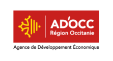 Logo d'AD'OCC - l'agence de développement économique accompagne l'ensemble des entreprises de la région Occitanie